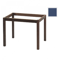 ΚΑΦΕΝΕΙΟΥ Βάση Τραπεζιού Οξιά Λυόμενη για Επιφάνεια 80x120cm Βαφή Ανιλίνη Εμποτισμού  Μπλε  69x109x73cm