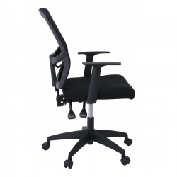 BF2910 Πολυθρόνα Γραφείου Μαύρο Mesh - Ύφασμα Μαύρο  61x58x91/101cm