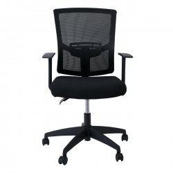 BF2910 Πολυθρόνα Γραφείου Μαύρο Mesh - Ύφασμα Μαύρο  61x58x91/101cm