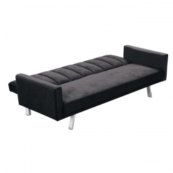 HIT  Καναπές - Κρεβάτι Σαλονιού - Καθιστικού, Ύφασμα Σκούρο Γκρι  198x86x81cm Bed:177x104x41cm