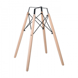 ART Wood Βάση Τραπεζιού Φυσικό (2,70kg)  54x54x70 / Eπιφάνειες 60-80cm