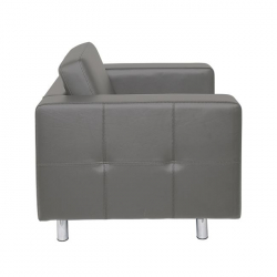 ALAMO Πολυθρόνα Σαλονιού Καθιστικού - PU Γκρι  97x85x82cm