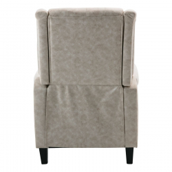 CHESTER Relax Πολυθρόνα Μπερζέρα Σαλονιού, Καθιστικού Ύφασμα Απόχρωση Antique Εκρού  78x85x104cm