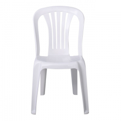 IRIDE Καρέκλα Στοιβαζόμενη, ΡΡ Άσπρο  48x55x84cm