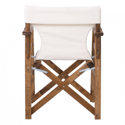 Σκηνοθέτη Σκελετός Πολυθρόνας Οξιά, Βαφή Εμποτισμού Απόχρωση Καρυδί, Πτυσσόμενη  60x51x85cm