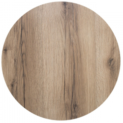HPL (High Pressure Laminated) Επιφάνεια Τραπεζιού Απόχρωση Natural Wood  Φ70cm/12mm