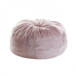 TICO LUXURY Πουφ Τεχνητή Γούνα Απόχρωση Sand, Αποσπώμενο Κάλυμμα - Εσωτερικού χώρου  80x80x76cm