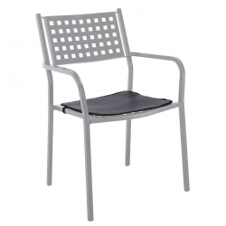 CAPRICE Μαξιλάρι Πολυθρόνας Pu Μαύρο  41x41x1cm