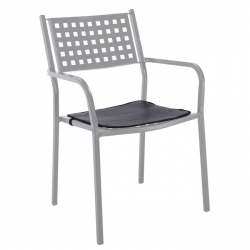 CAPRICE Μαξιλάρι Πολυθρόνας Pu Μαύρο  41x41x1cm