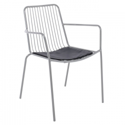 NEXUS Μαξιλάρι Πολυθρόνας Pu Μαύρο (πάχος 2cm)  41x38x2cm