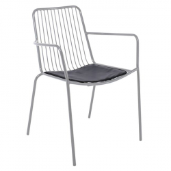 NEXUS Μαξιλάρι Πολυθρόνας Pu Μαύρο (πάχος 2cm)  41x38x2cm