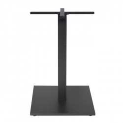 PRATO-W Βάση Τραπεζιού Μέταλλο Βαφή Μαύρο, με Ρεγουλατόρο,Cross 60x60cm,15kg  50x50cm H.72cm / Cross 60x60cm