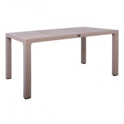 TEC Τραπέζι Τραπεζαρίας Κήπου - Βεράντας, PP Απόχρωση Cappuccino  150x90x73cm