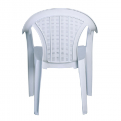 INTEX Πολυθρόνα Κήπου Στοιβαζόμενη, PP Άσπρο  54x53x78cm