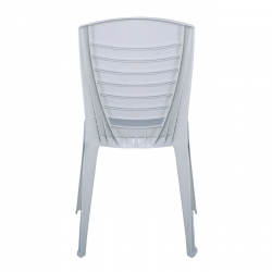 VIDA Καρέκλα Κήπου - Βεράντας Στοιβαζόμενη, PP Άσπρο  49x53x86cm