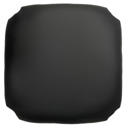 ΤΑΠΕΤΣΑΡΙΑ Σκαμπό Καφενείου, Pu Μαύρο  35x35x5cm