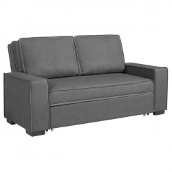 ALISON Καναπές - Κρεβάτι Σαλονιού - Καθιστικού, Pu-Nabuk Γκρι  176x102x91 Κρεβάτι:137x190x45
