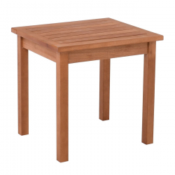 LUGANO Τραπεζάκι Βοηθητικό Ξαπλώστρας Οξιά, Βαφή Εμποτισμού Μελί  45x40x43cm