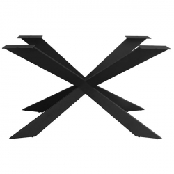 TORSEN Βάση Τραπεζιού Μέταλλο Βαφή Μαύρο  115x65x71cm