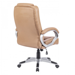 BF6950 Πολυθρόνα Γραφείου Διευθυντή, Pu Μπεζ  64x71x112/122cm