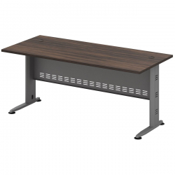 COMPACT Γραφείο Απόχρωση Γκρι - Σκούρο Καρυδί  180x80x75cm