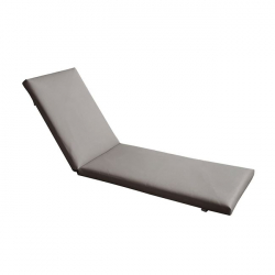 SUNLOUNGER Μαξιλάρι Ξαπλώστρας PVC Γκρι με Φερμουάρ & Velcro (Foam+Polyester)  196(78+118)x60x7cm