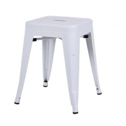 RELIX Σκαμπό Στοιβαζόμενο, Μέταλλο Βαφή Άσπρο  38x38x45cm