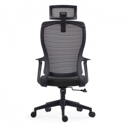 BF3850 Πολυθρόνα Γραφείου Διευθυντή, Mesh Μαύρο, Ύφασμα Μαύρο  68x63x110/120cm