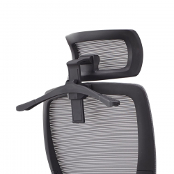 BF3850 Πολυθρόνα Γραφείου Διευθυντή, Mesh Μαύρο, Ύφασμα Μαύρο  68x63x110/120cm