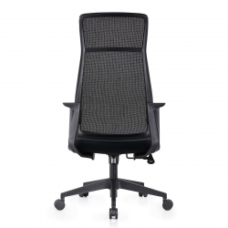 BF2990  Πολυθρόνα Γραφείου Διευθυντή, Mesh Μαύρο, Ύφασμα Μαύρο  73x67x118/128cm