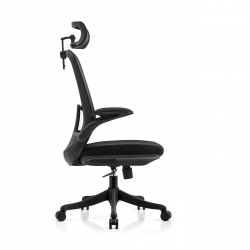 BF3950 Πολυθρόνα Γραφείου Διευθυντή, Mesh Μαύρο, Ύφασμα Μαύρο  72x63x113/123cm