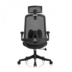 BF3950 Πολυθρόνα Γραφείου Διευθυντή, Mesh Μαύρο, Ύφασμα Μαύρο  72x63x113/123cm