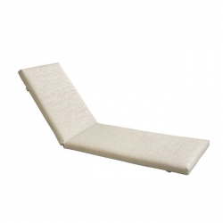 SUNLOUNGER Μαξιλάρι Ξαπλώστρας Textilene Μπεζ με Φερμουάρ & Velcro (Foam+Polyester)  196(78+118)x60x7cm