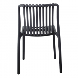MODA Καρέκλα-Pro Στοιβαζόμενη PP - UV Protection, Απόχρωση Ανθρακί  48x57x80cm