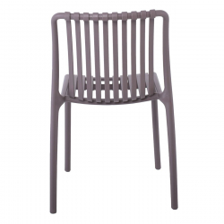 MODA Καρέκλα-Pro Στοιβαζόμενη PP - UV Protection, Απόχρωση Mocha  48x57x80cm