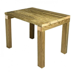 LUGANO Τραπεζάκι Παραλίας - Ξαπλώστρας, Εμποτισμού Pine Απόχρωση Φυσικό  48x37x36cm