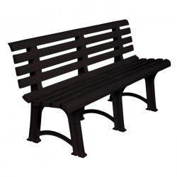 ATENA Παγκάκι Κήπου-Βεράντας, PP Ανθρακί  150x73x51cm