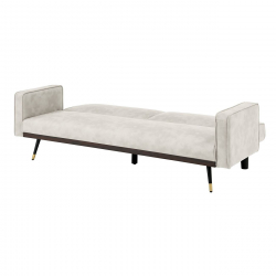 CLICK Καναπές - Κρεβάτι Σαλονιού - Καθιστικού, Ύφασμα Suede Εκρού  192x84x76cm Bed:192x98x37cm