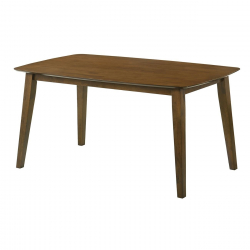 DOM Τραπέζι Τραπεζαρίας, Mdf Απόχρωση Καρυδί  150x90x75cm