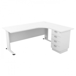 SUPERIOR COMPACT Δεξιά Γωνία Απόχρωση Άσπρο  180x70x75 / 150x60x75cm