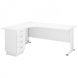 SUPERIOR COMPACT Αριστερή Γωνία, Απόχρωση Άσπρο  180x70x75 / 150x60x75cm