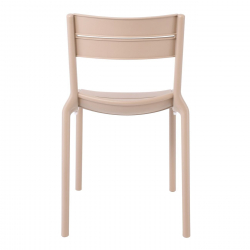 SERENA Καρέκλα, Στοιβαζόμενη PP - UV Cappuccino  51x56x82cm