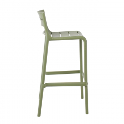 SERENA Σκαμπό Bar PP - UV Πράσινο, Στοιβαζόμενο  49x51x75/100cm