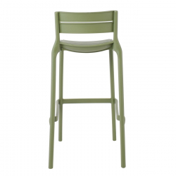 SERENA Σκαμπό Bar PP - UV Πράσινο, Στοιβαζόμενο  49x51x75/100cm