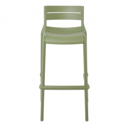 SERENA Σκαμπό Bar PP - UV Πράσινο, Στοιβαζόμενο  49x51x75/100cm