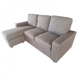 PORTLAND Καναπές Σαλονιού - Καθιστικού, Γωνία Αναστρέψιμος Ύφασμα Cappuccino  208x142x85cm H.97cm