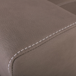 MONTREAL-Max Nabuk Καναπές Κρεβάτι Γωνία Αναστρέψιμη με Αποθηκευτικό Χώρο, Cappuccino  246x157xH94cm Bed:127x196cm