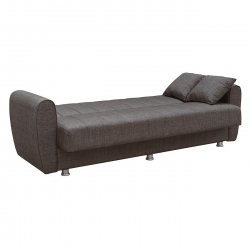 SYDNEY Καναπές - Κρεβάτι με Αποθηκευτικό Χώρο, 3Θέσιος Ύφασμα Καφέ  Sofa:210x80x75 Bed:180x100cm