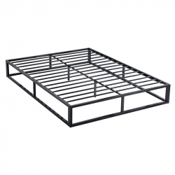 ΥΠΟΣΤΡΩΜΑ Μέταλλο Βαφή Μαύρο, με Μεταλλικές τάβλες  200x160x24 (Στρώμα 160x200)cm