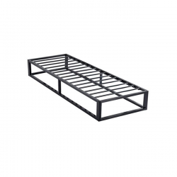 ΥΠΟΣΤΡΩΜΑ Μέταλλο Βαφή Μαύρο, με Μεταλλικές τάβλες  200x90x24 (Στρώμα 90x200)cm